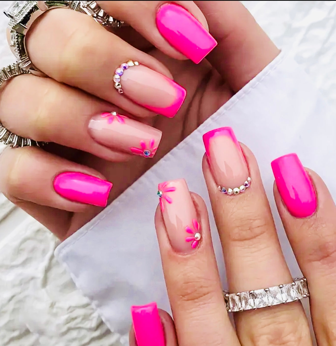 Pink Short Press On Nails